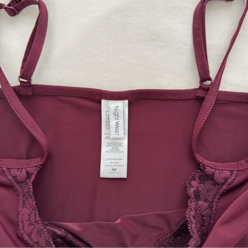 H&M Deep Red Lace Camisole - Picture 3 of 3